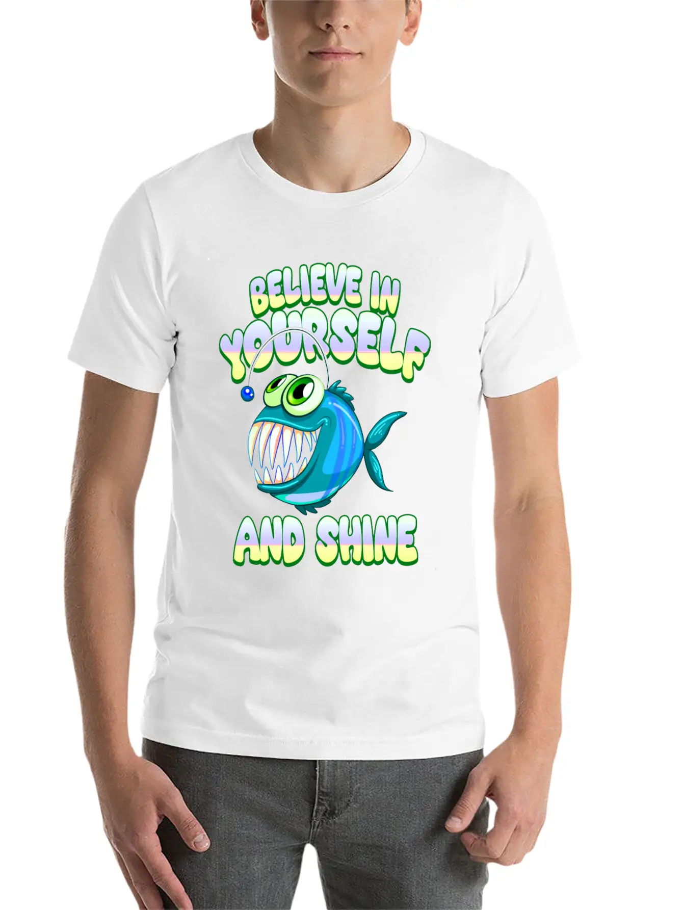 What Da Fish Funny Quote Fish Meme Outfit Stylish Everyday T-Shirt – Unisex Basic Cotton Tee