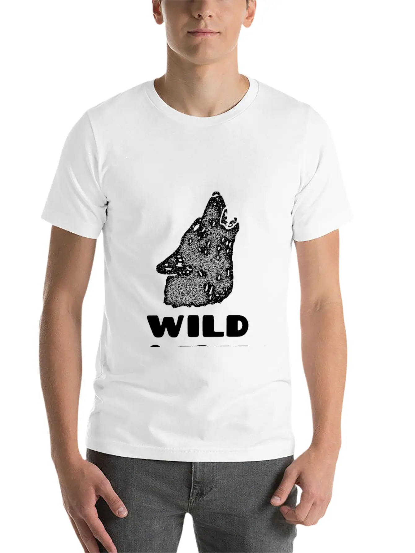 Wild And Free Wolf Comfortable Minimalist Graphic Tee – Summer Style Essential