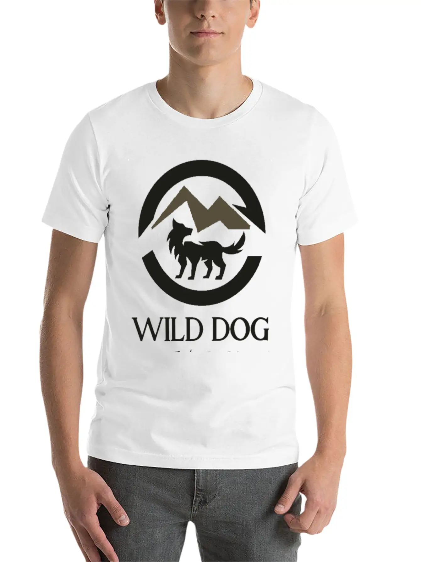 Wild Dog Logo Stylish Everyday T-Shirt – Unisex Basic Cotton Tee