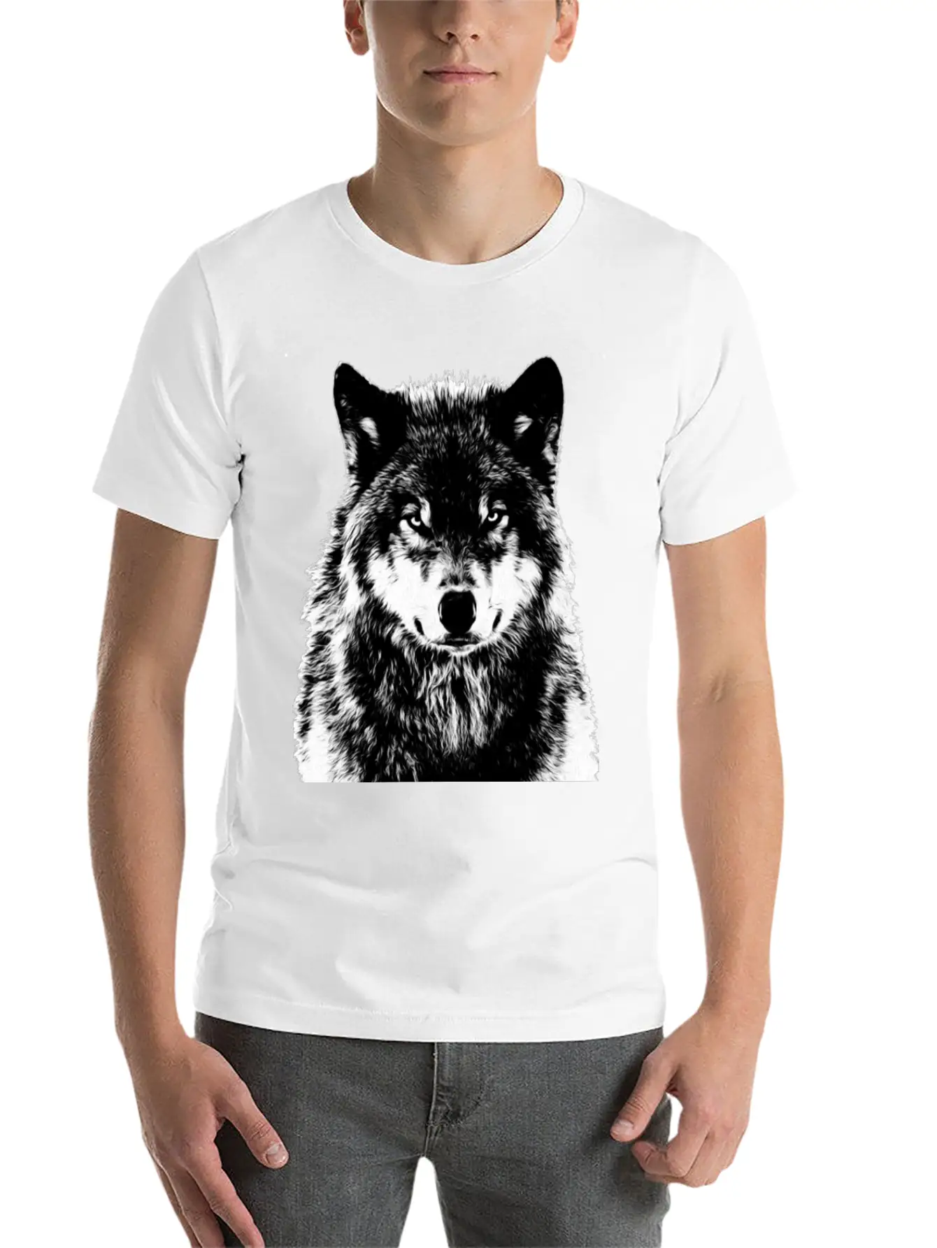 Wild Wolf Relaxed Everyday Tee – Lightweight And Durable Cotton