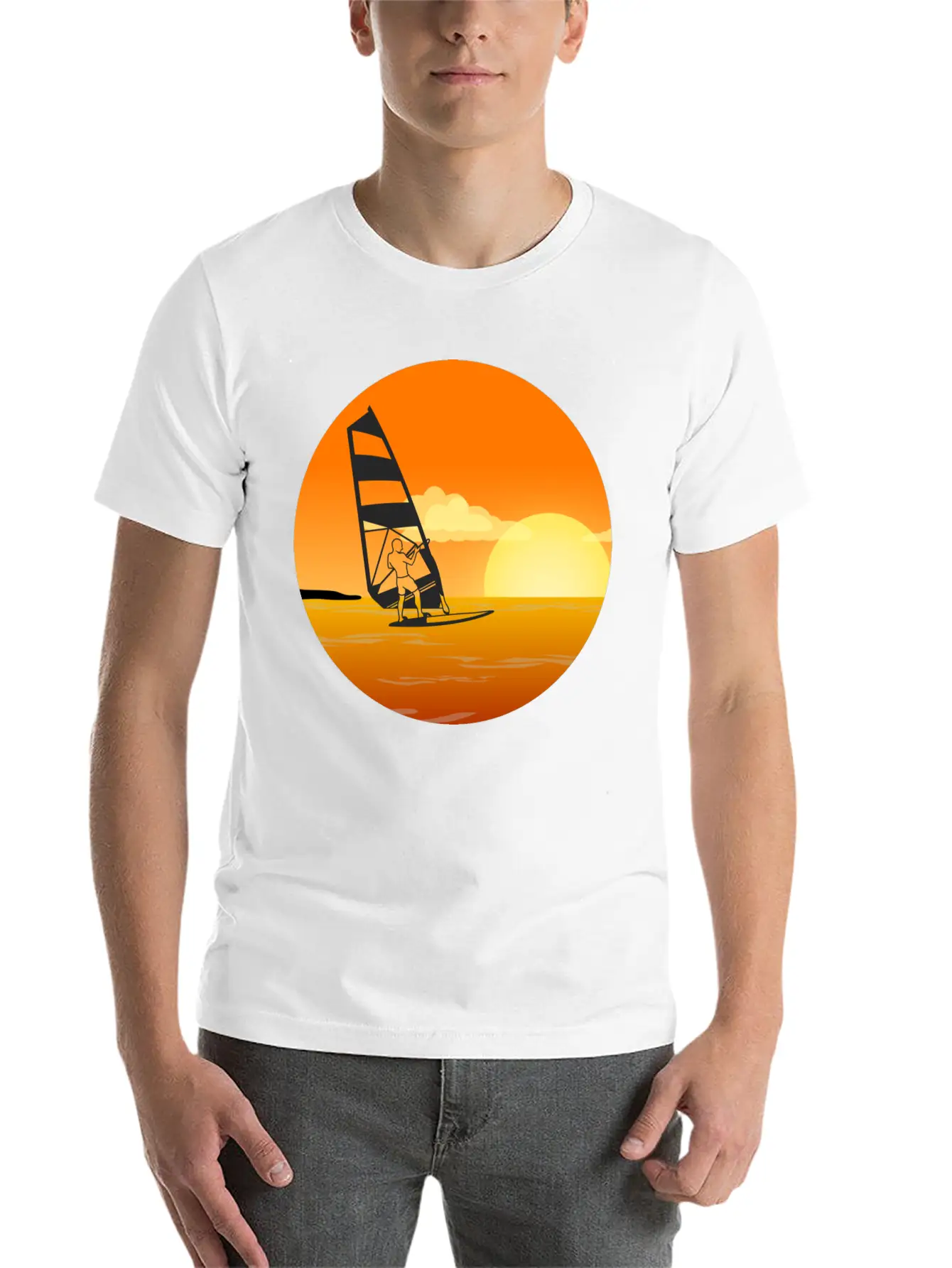 Windsurfing Relaxed Everyday Tee – Lightweight And Durable Cotton