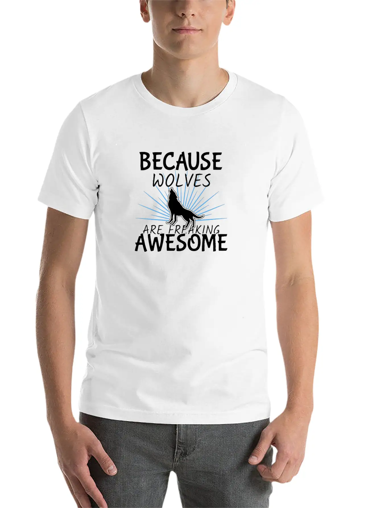 Wolf Essential Unisex Summer Tee – Soft Cotton Casual Fit