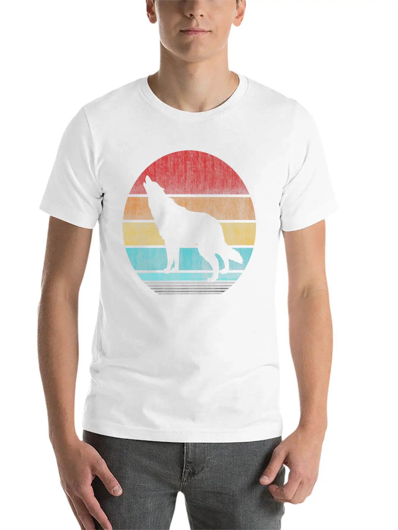 Wolf Unisex Casual T-Shirt – Clean Design For Daily Comfort