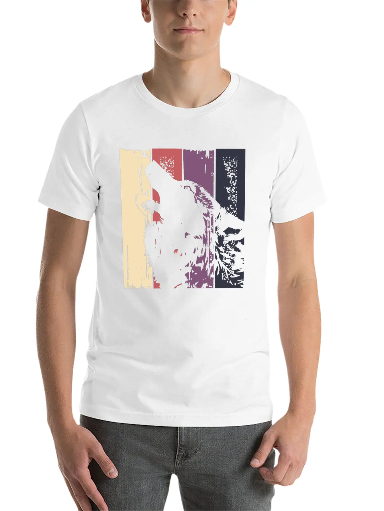 Wolf Vintage | Howl Howling Wolves Predator Pack Basic Graphic T-Shirt – Daily Comfort In Soft Cotton