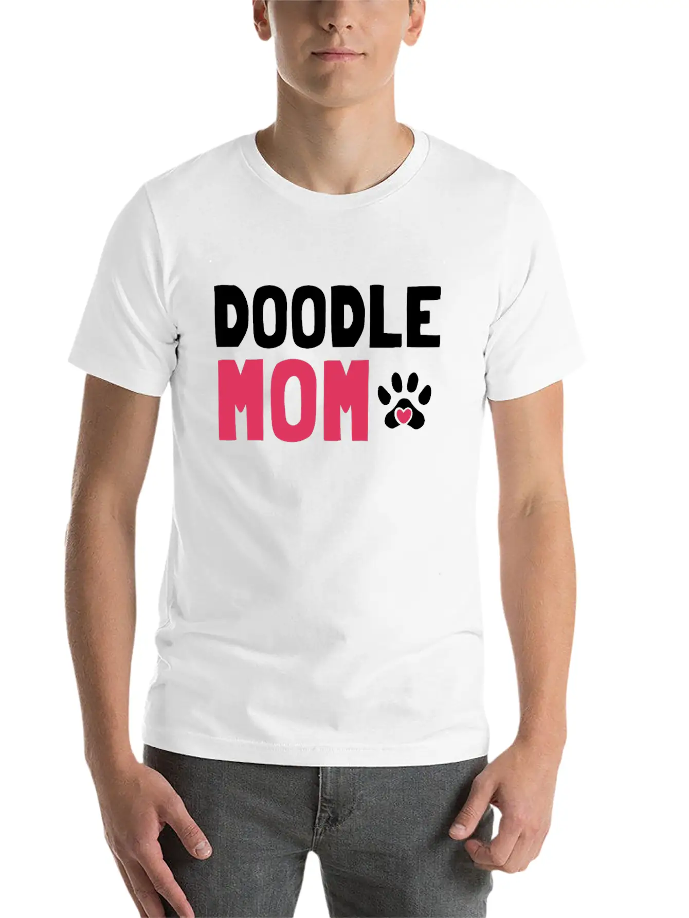 Womens Doodle Mama Labradoodle Goldendoodle Stylish Everyday T-Shirt – Unisex Basic Cotton Tee