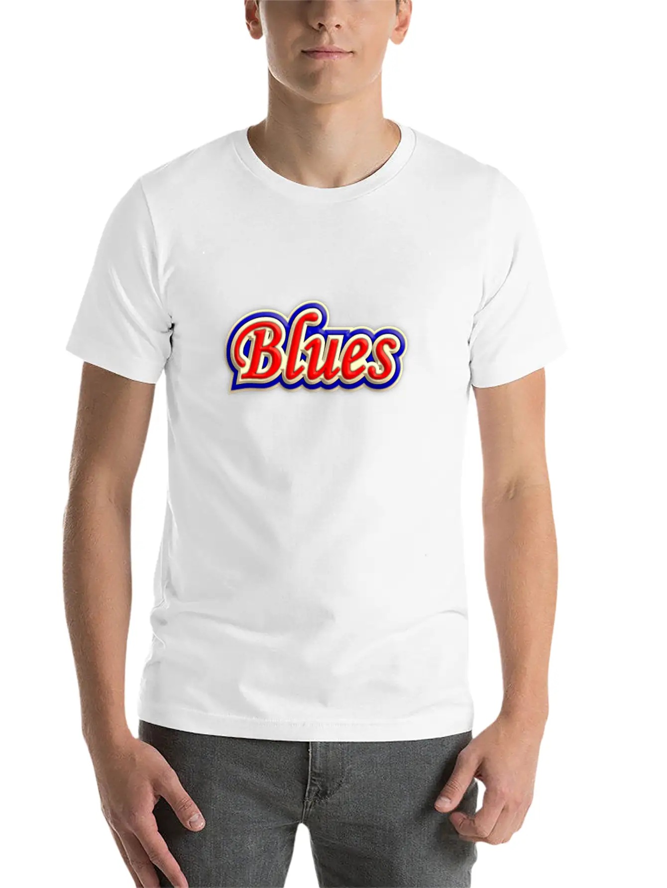 Wonderful Blues Music Relaxed Everyday Tee – Lightweight And Durable Cotton