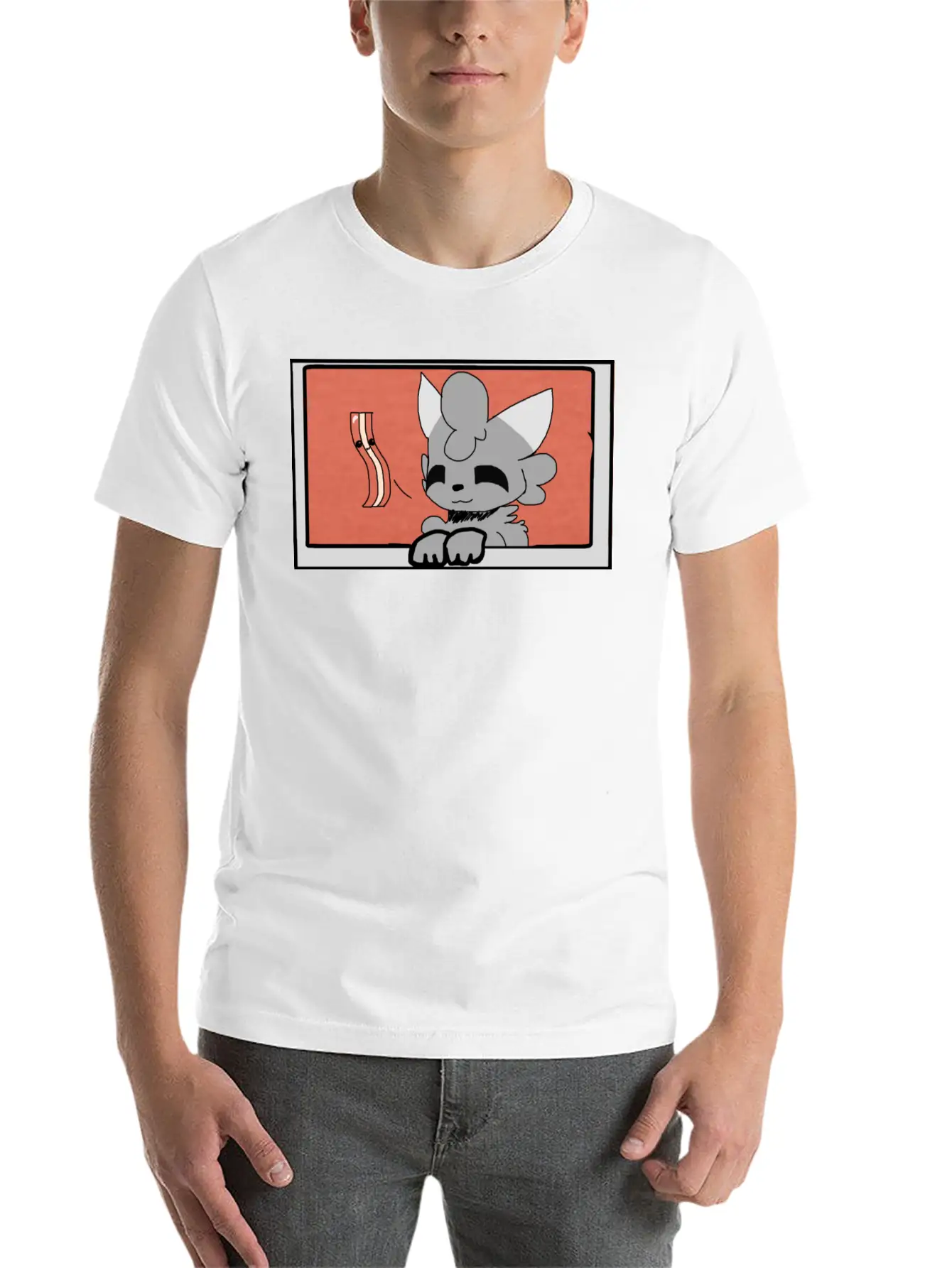 Woolfy Shirt Basic Graphic T-Shirt – Daily Comfort In Soft Cotton