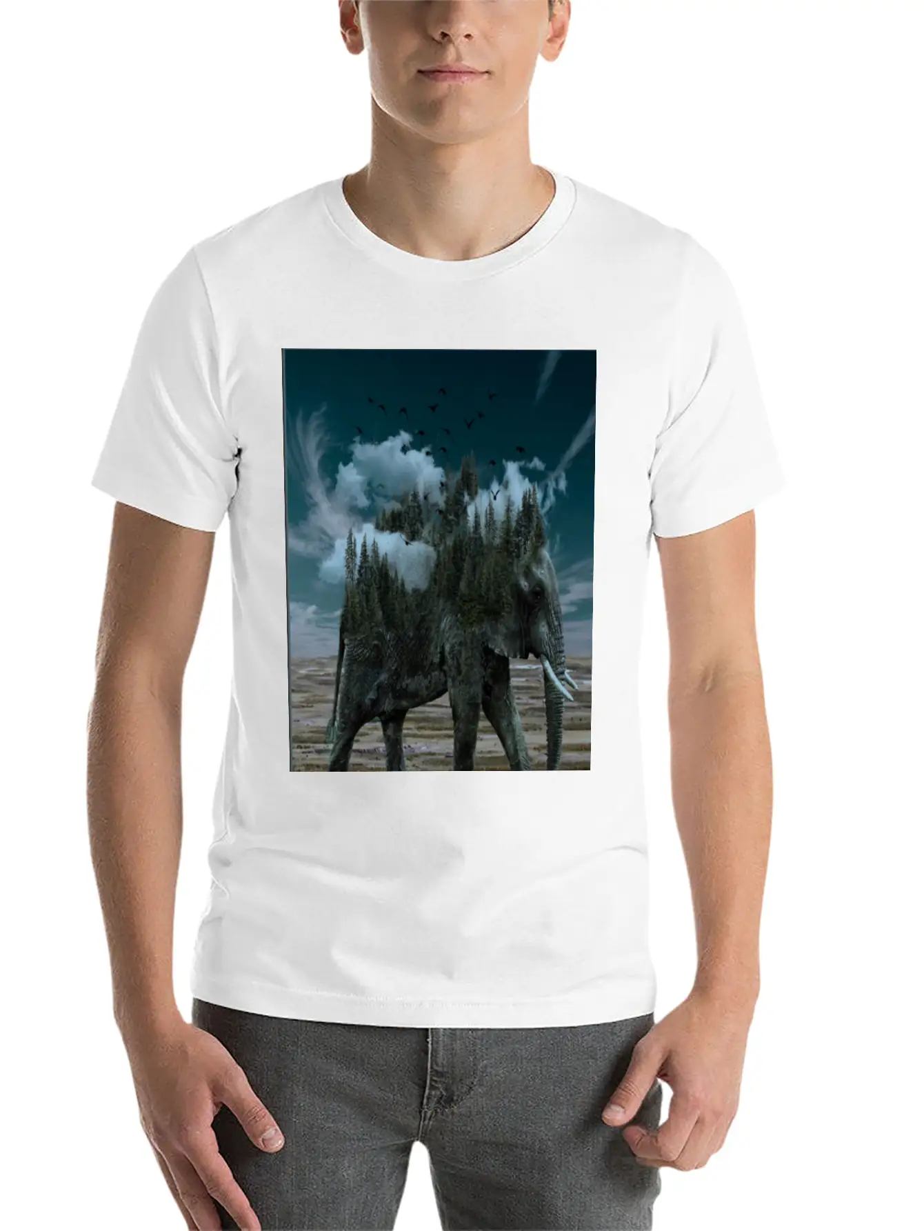Words Of Wisdom Elephant Unisex Short Sleeve Soft Cotton T-Shirt – Casual Everyday Wear