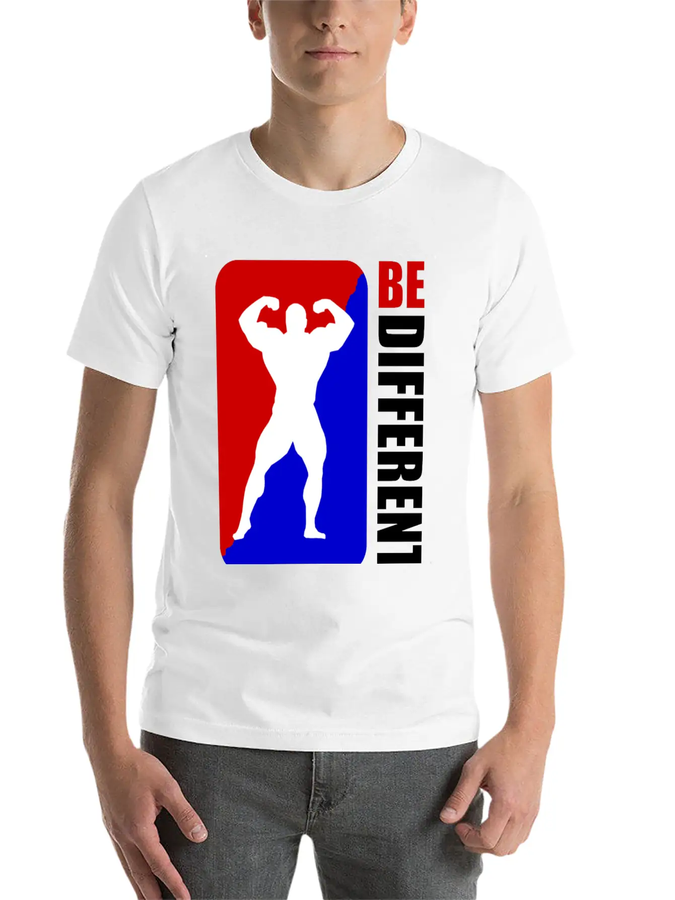 WORKOUT BE DIFFERENT 1A.png Unisex Casual T-Shirt – Clean Design For Daily Comfort