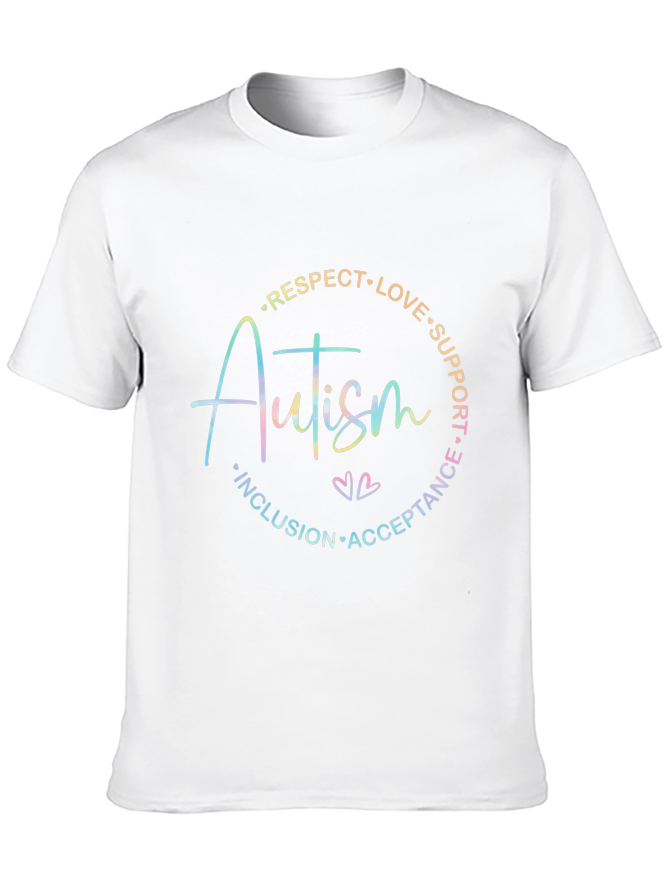Autism Awareness Graphic Tee - Respect Love Support