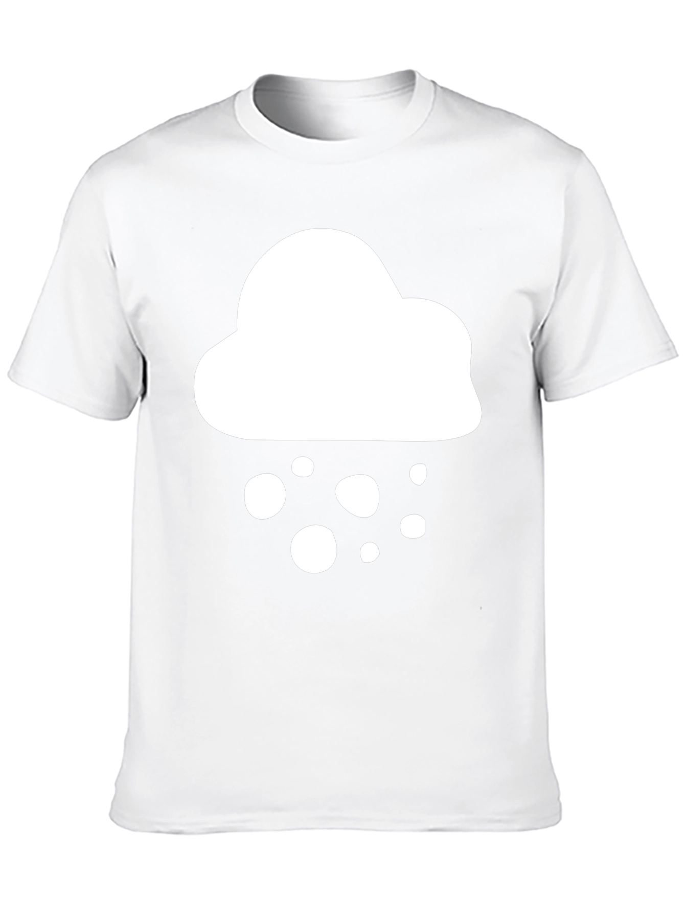 Cloud Graphic T-Shirt - Black Casual Tee
