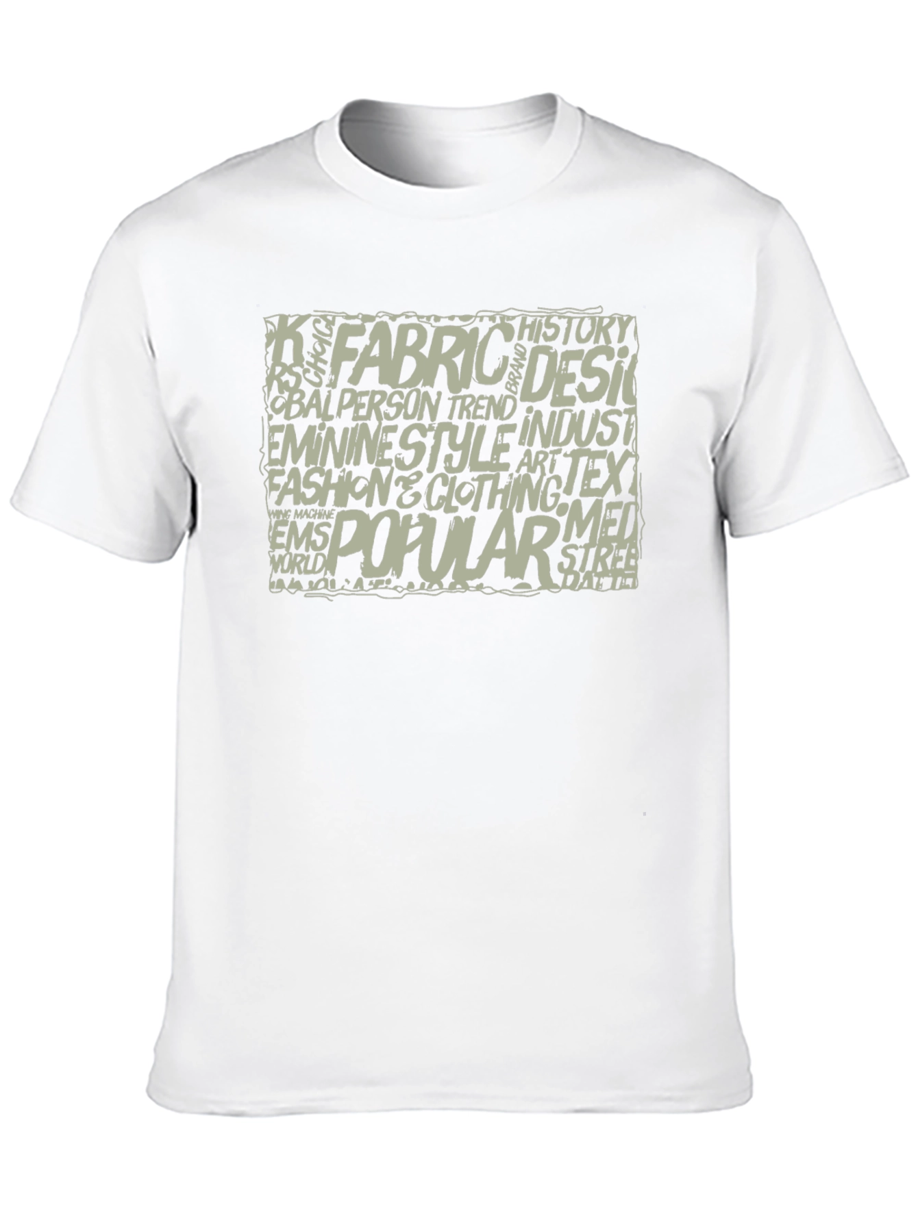 Word Art Graphic T-Shirt - Black