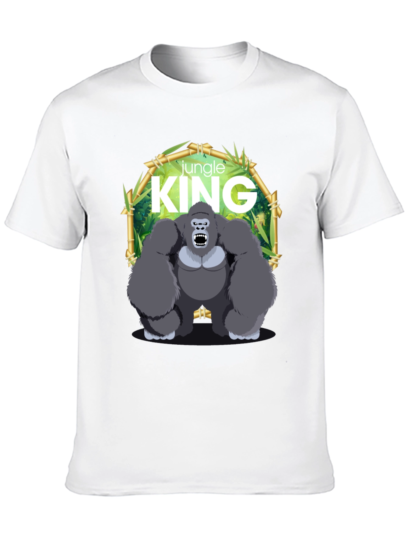 Jungle King Gorilla Graphic Black T-Shirt