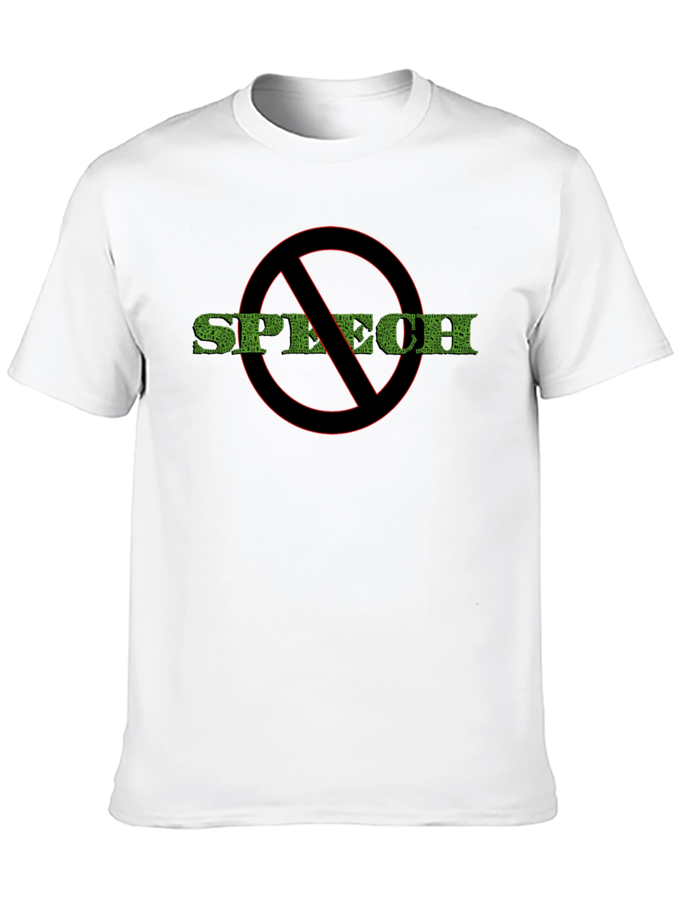 No Speech T-Shirt - Black Protest Tee