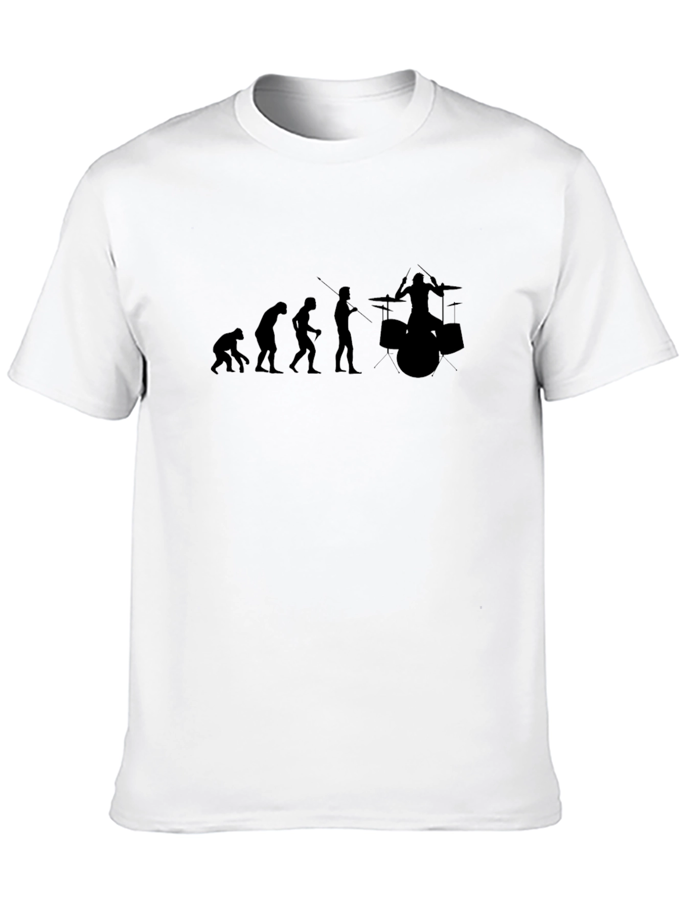 Evolution of Drummer Black T-Shirt
