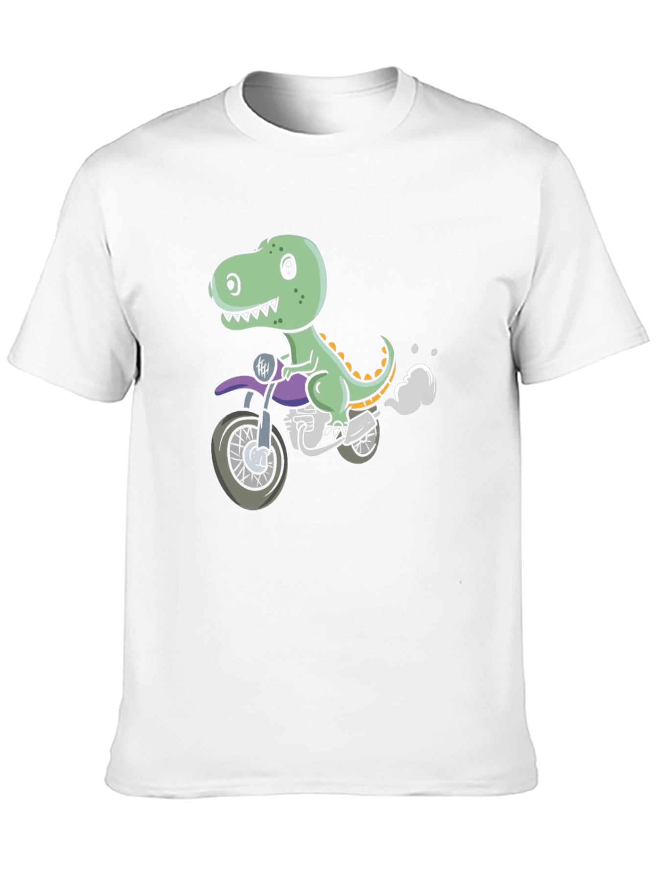 Dino Rider T-Shirt - Cool Motorcycle Graphic Tee
