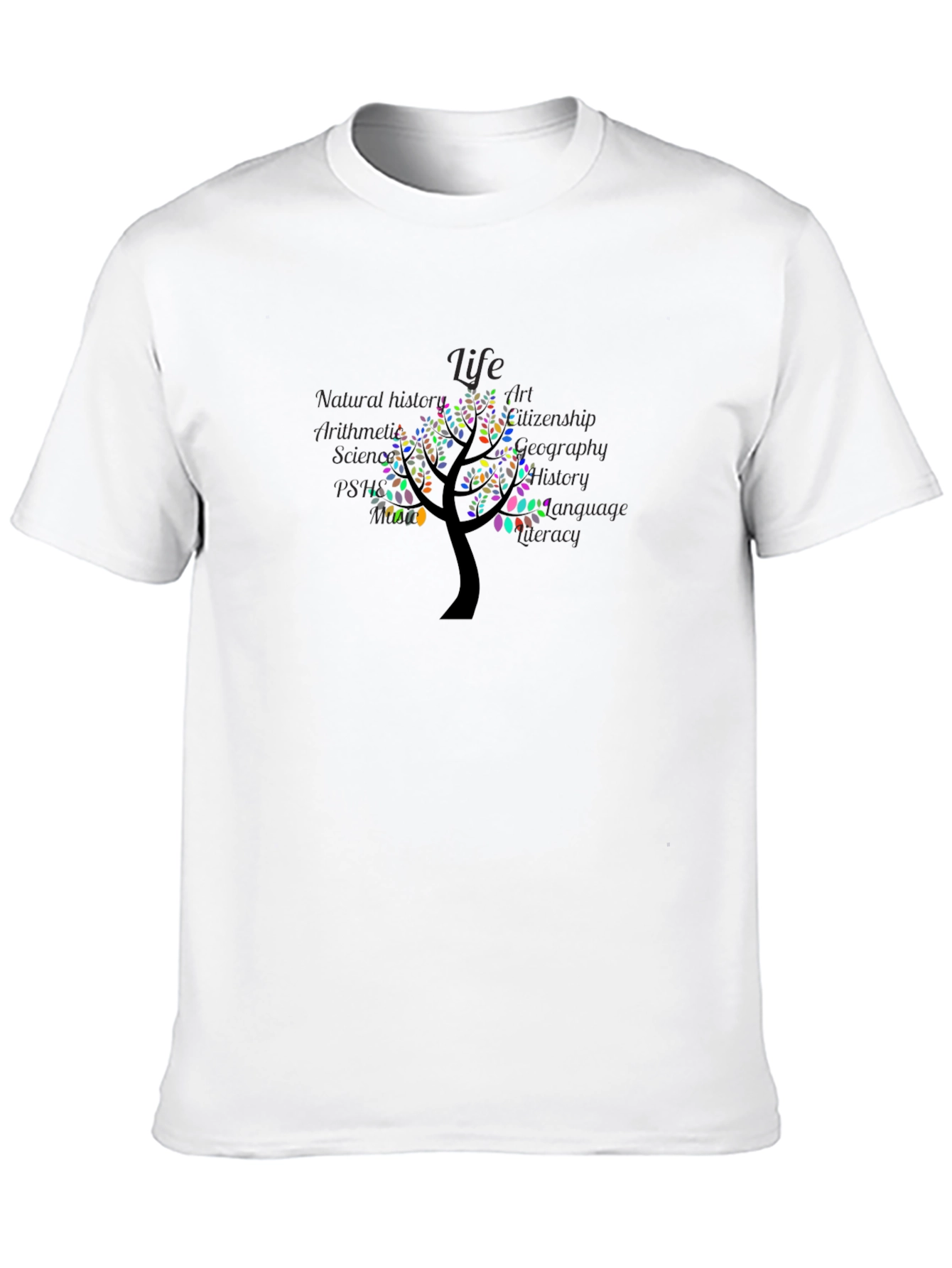 Life Tree Graphic Black T-Shirt