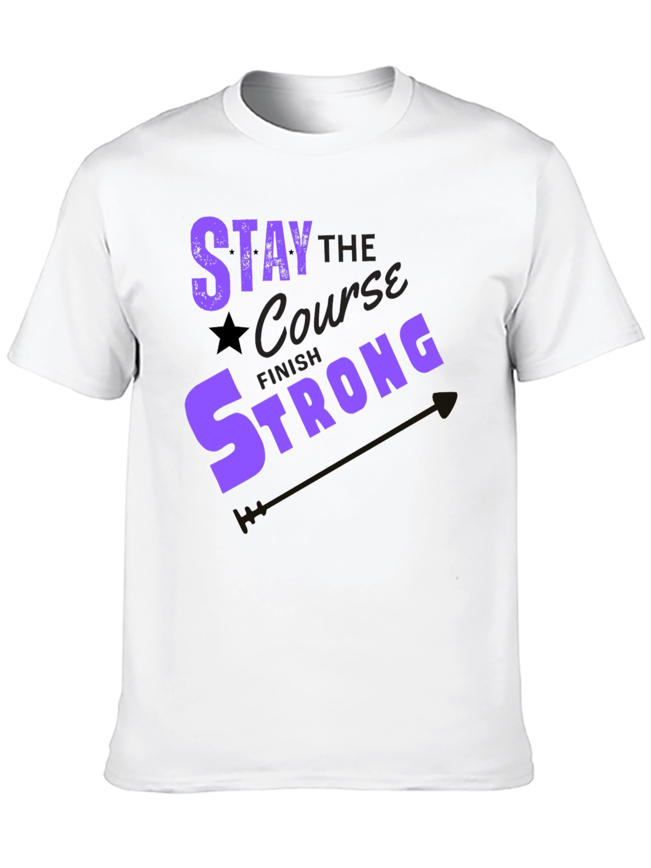 Stay the Course Graphic Tee - Motivation T-Shirt