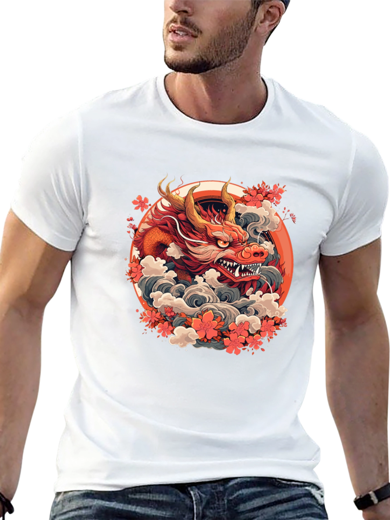 Dragon Graphic Tee - Stylish and Bold
