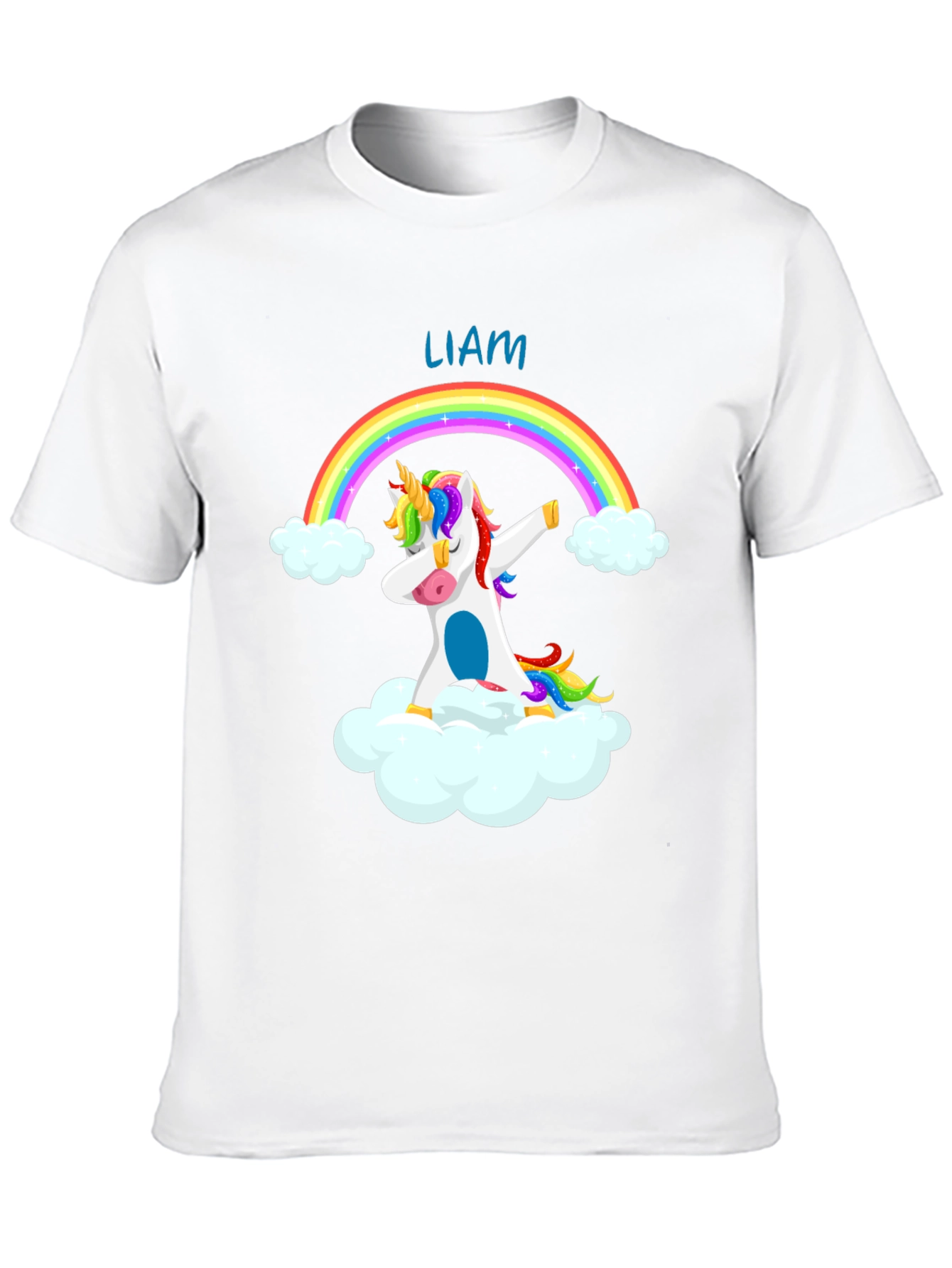 Liams Unicorn Rainbow Dab T-Shirt