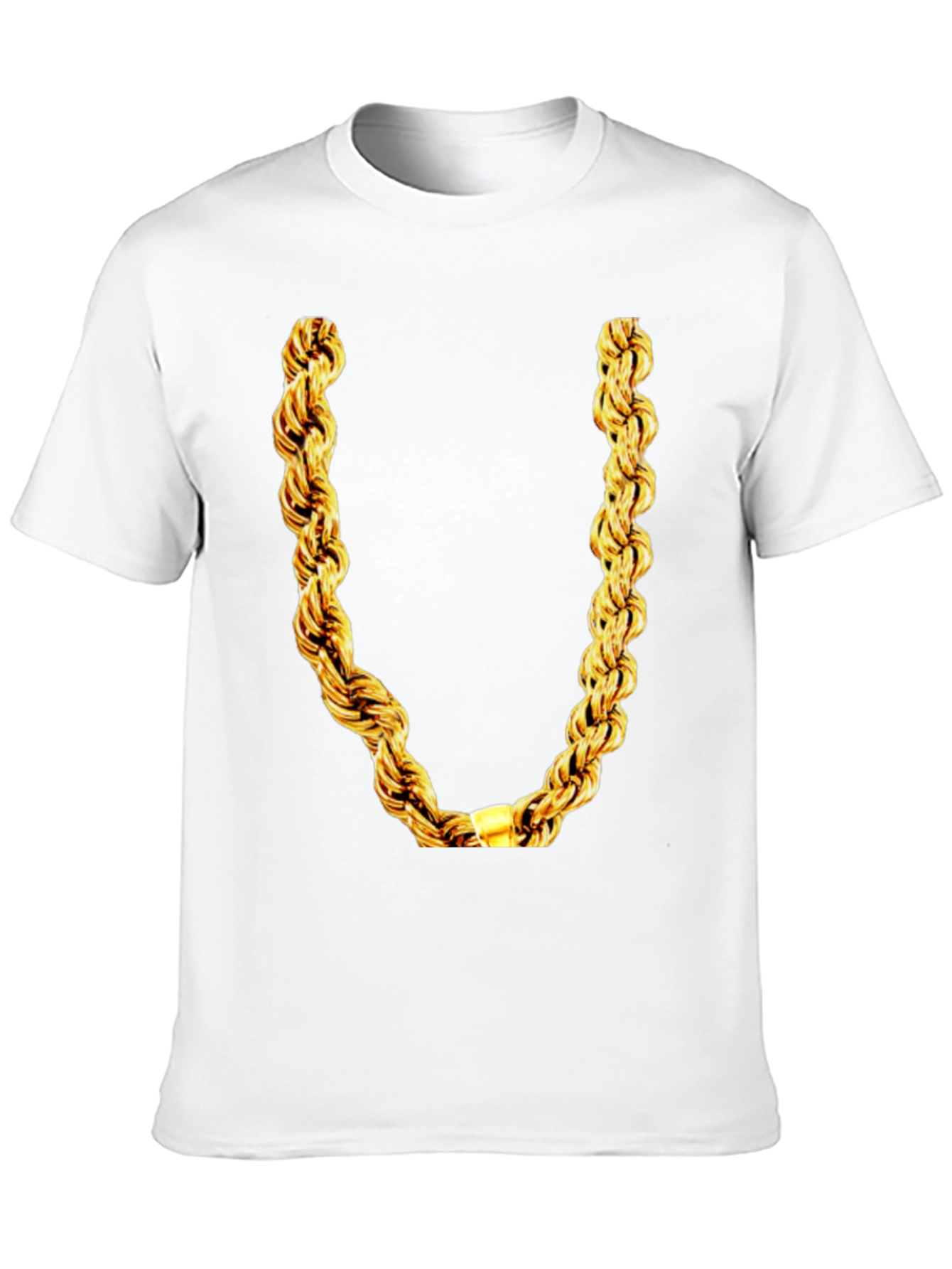Gold Chain Graphic T-Shirt - Mens Black Tee