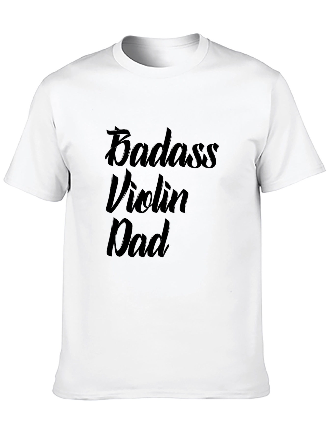Badass Violin Dad Graphic Tee - Black