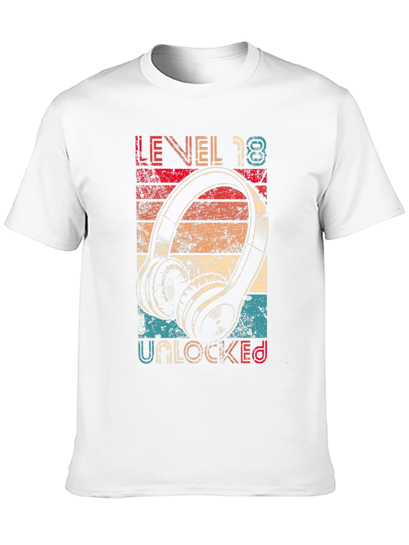 Level 18 Unlocked T-Shirt Birthday Gamer Gift