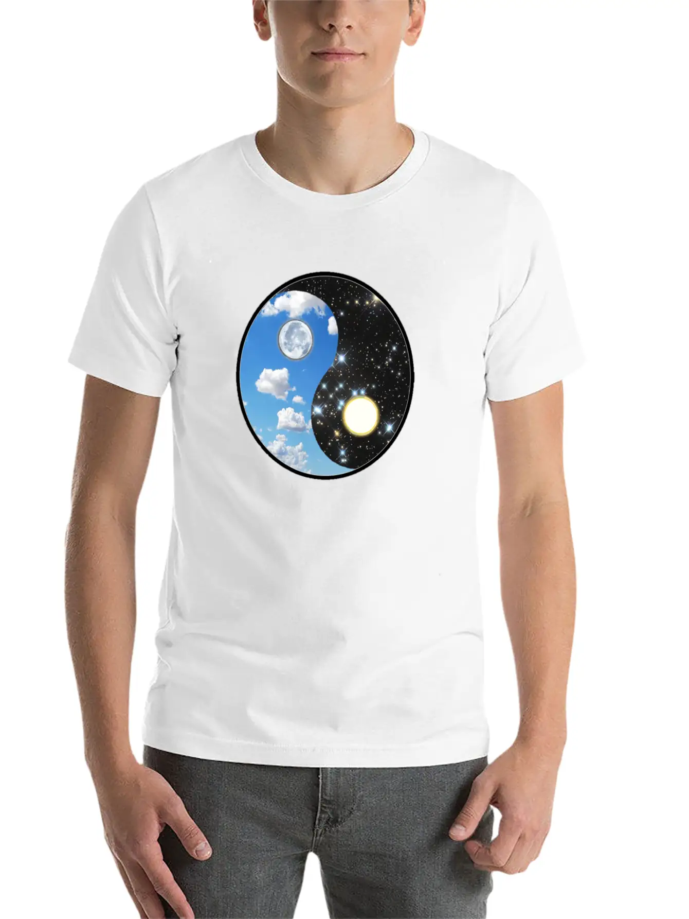 Ying Yang Stylish Everyday T-Shirt – Unisex Basic Cotton Tee