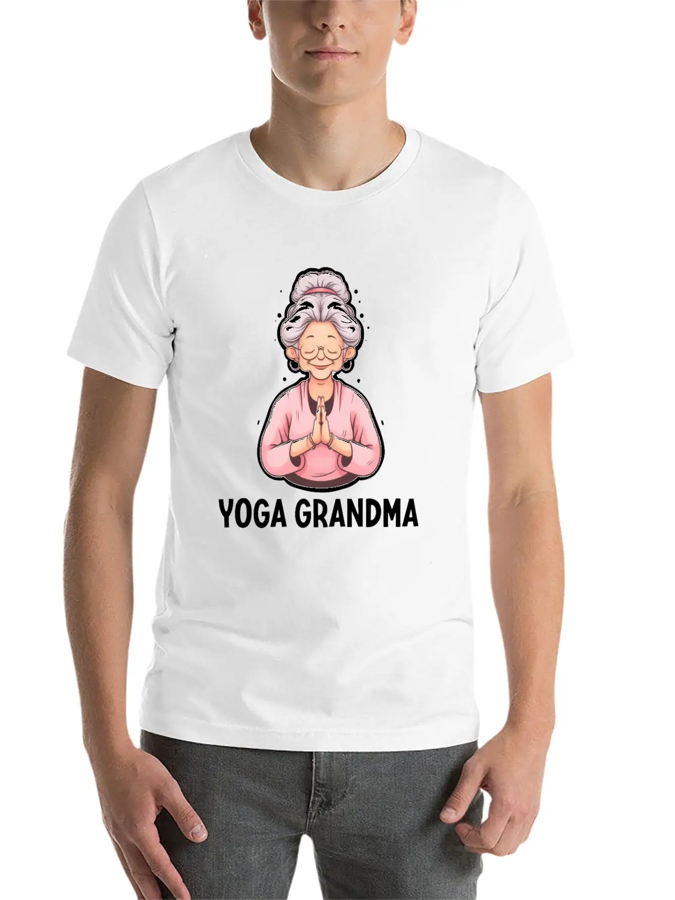 Yoga Grandma Stylish Everyday T-Shirt – Unisex Basic Cotton Tee