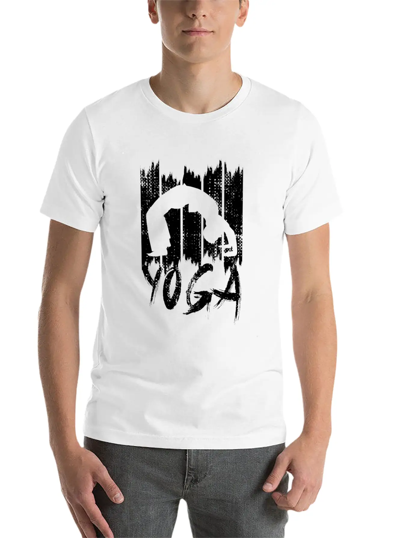 Yoga Pose Stylish Everyday T-Shirt – Unisex Basic Cotton Tee
