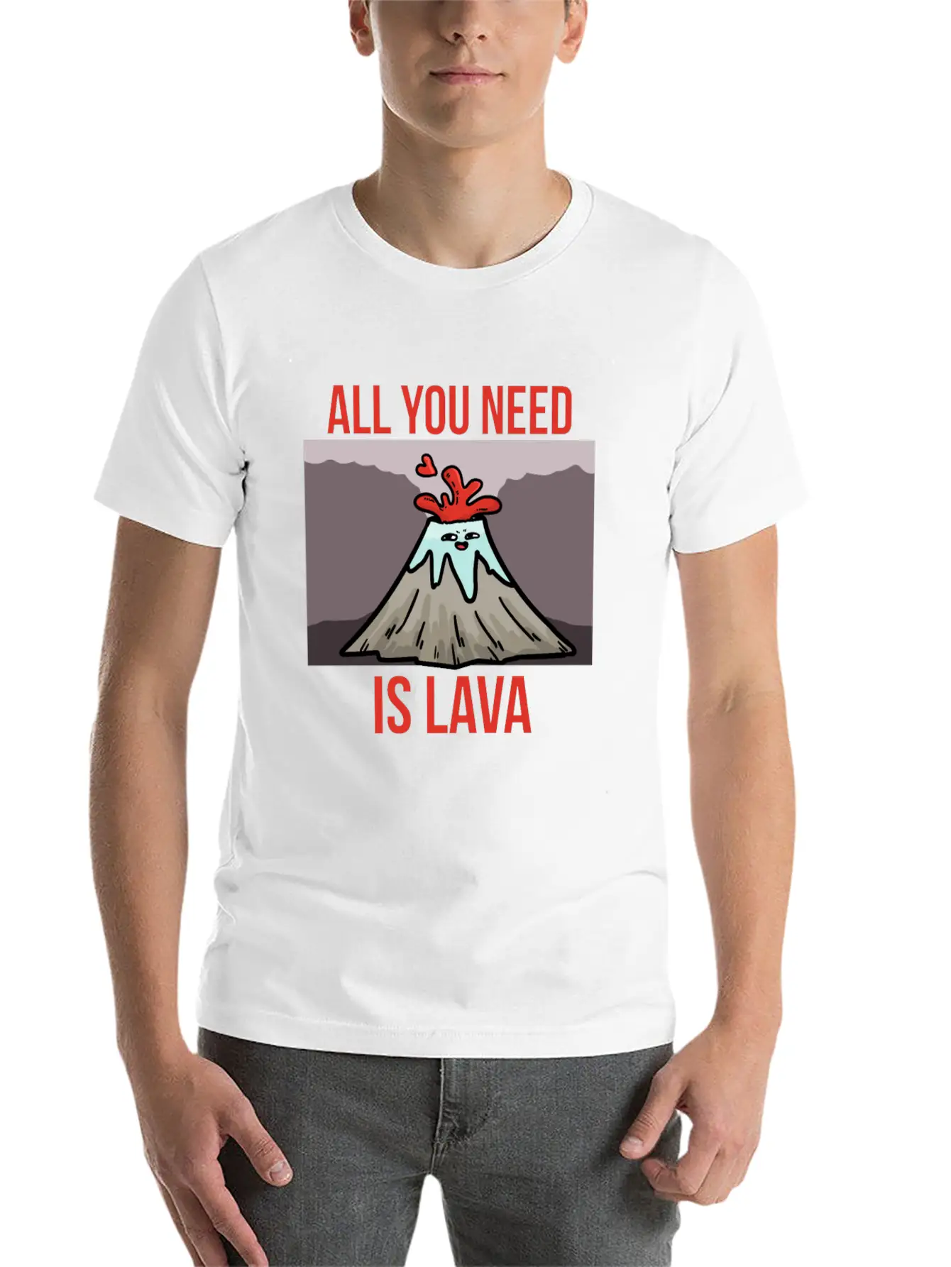 You Need Lava Unisex Short Sleeve Soft Cotton T-Shirt – Casual Everyday Wear