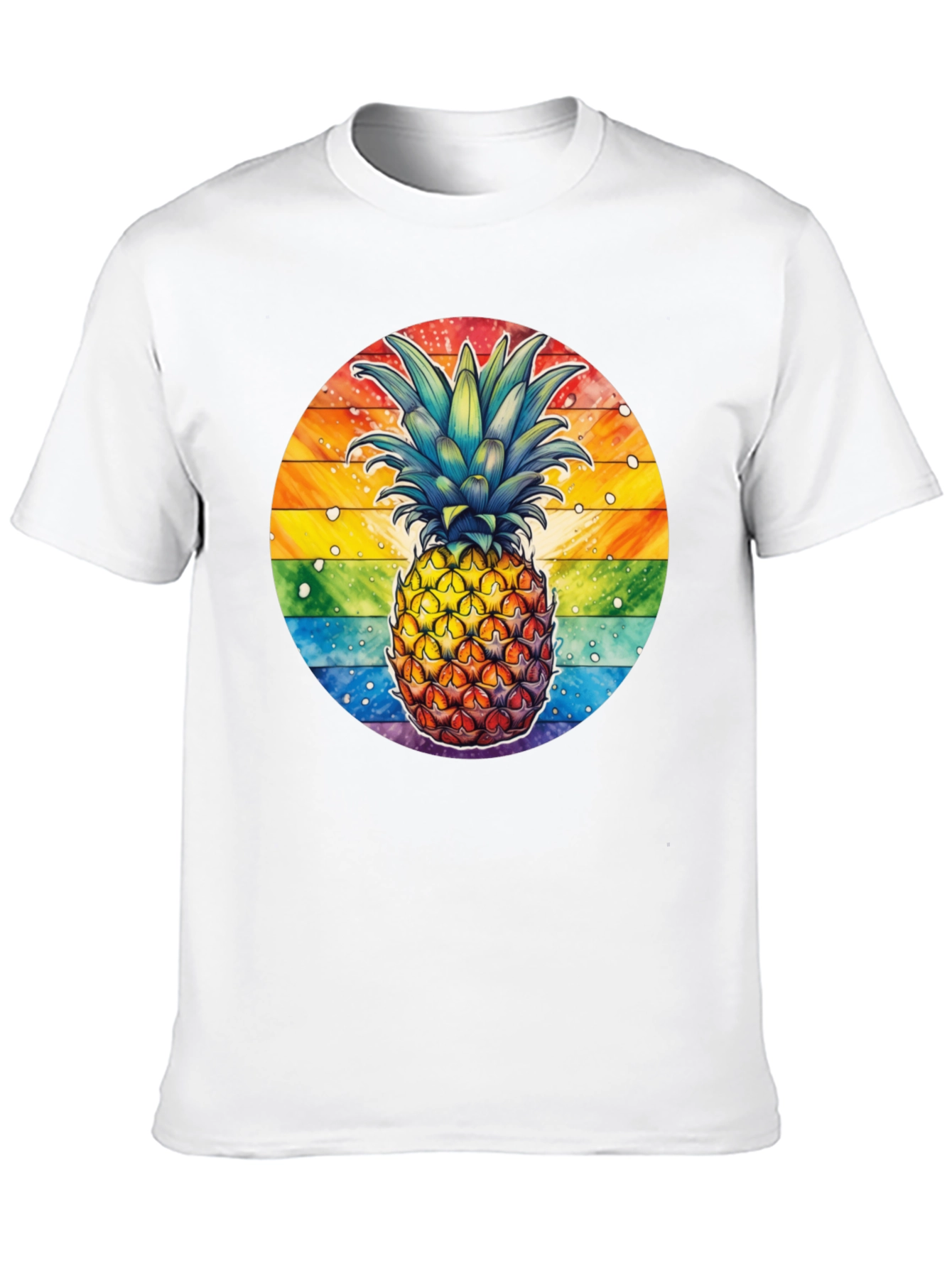 Rainbow Pineapple Graphic Tee