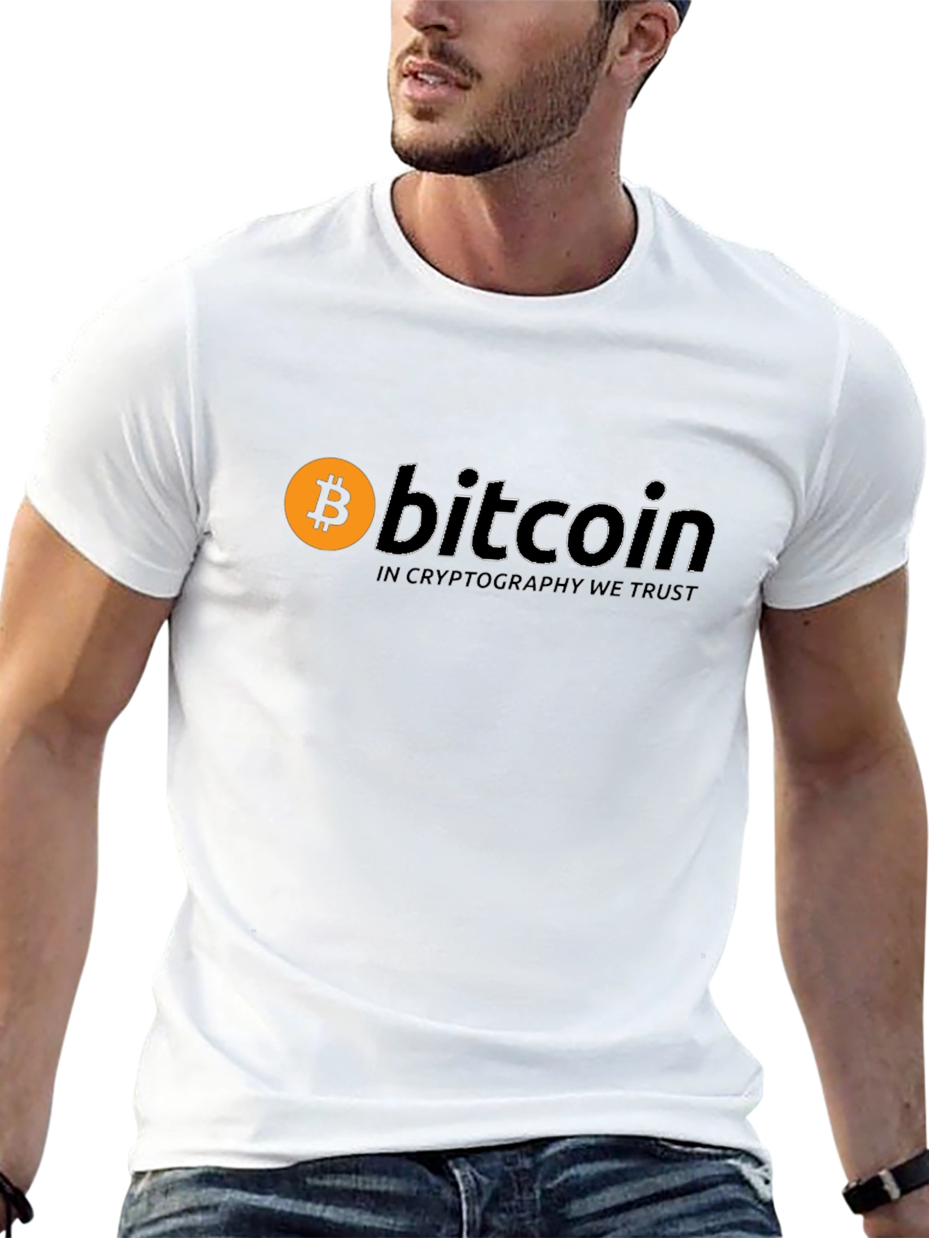 Bitcoin Cryptocurrency Black T-Shirt