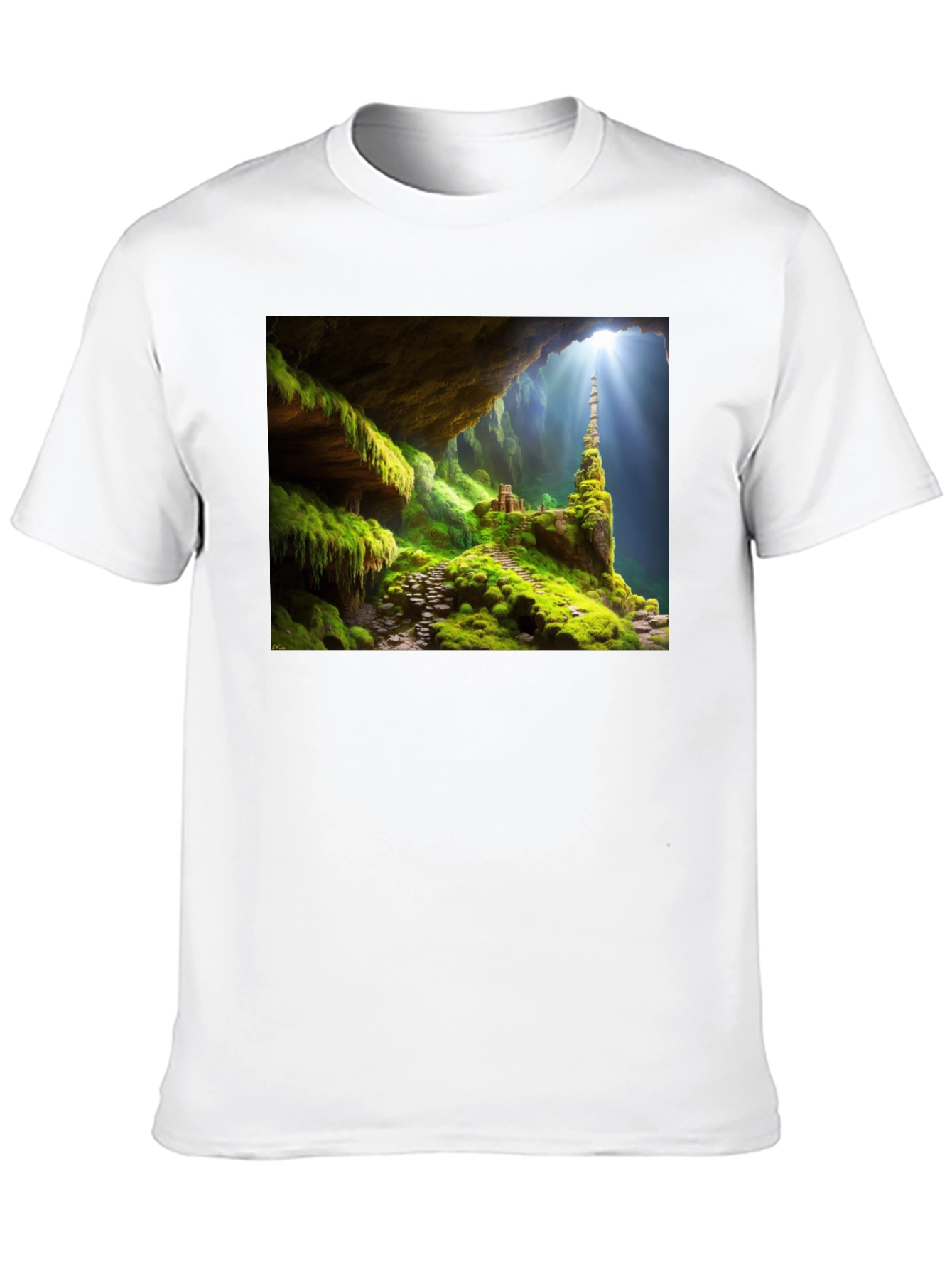 Mossy Cave T-Shirt - Nature Adventure Tee