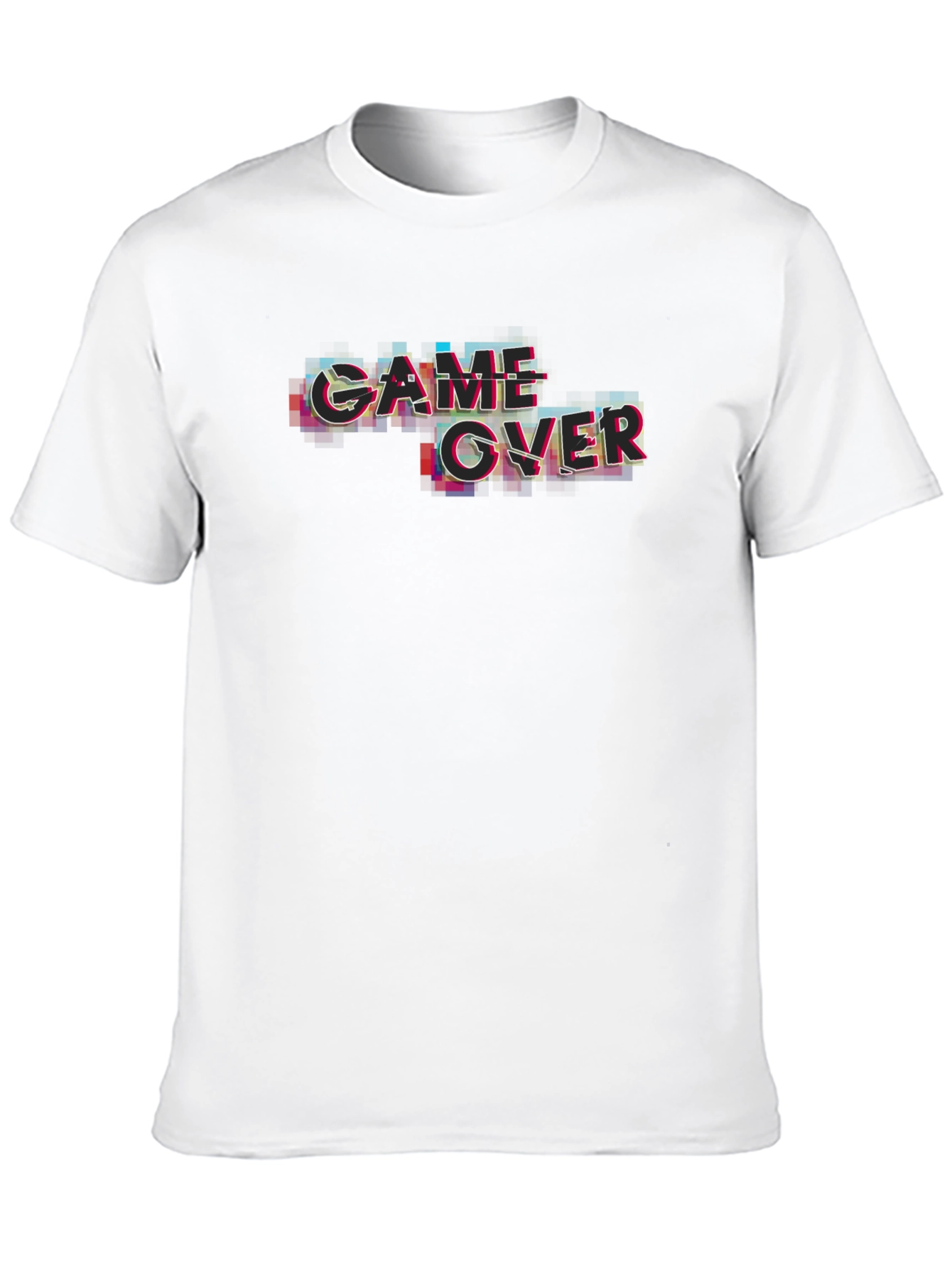 Game Over Glitch Black T-Shirt