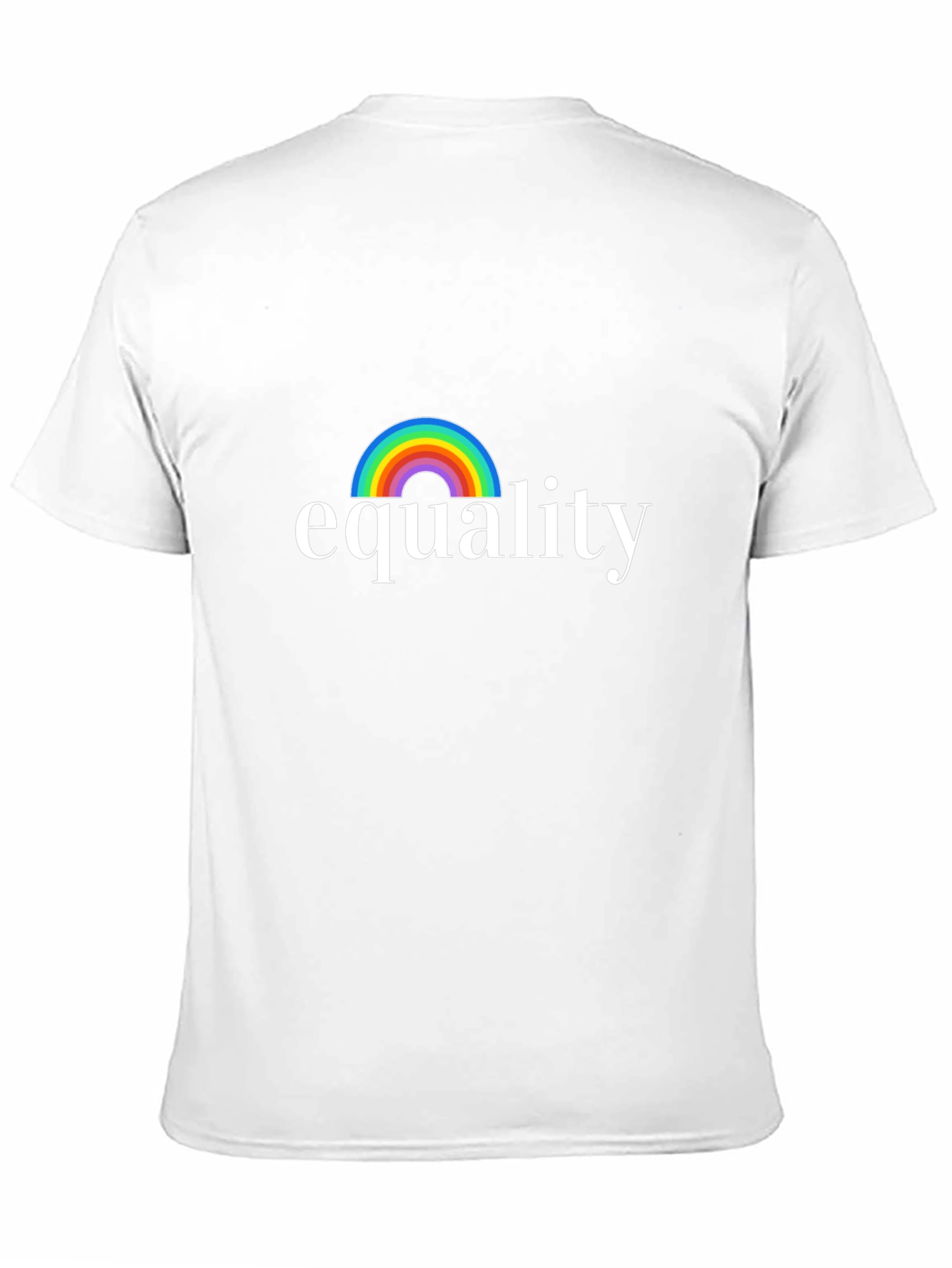 Equality Rainbow Graphic Tee - Unisex Black Shirt