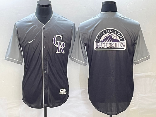 Men's Colorado Rockies Grey Gradient Replica Team Jerseys