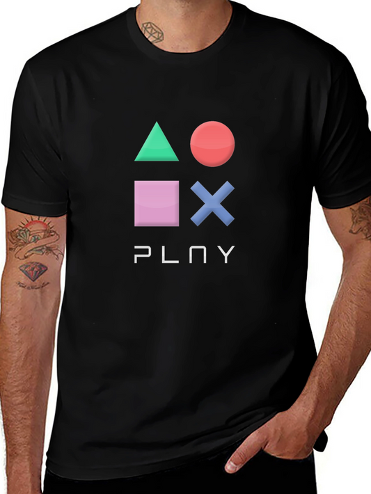 Gaming T-Shirt: Playstation Symbols Graphic Tee