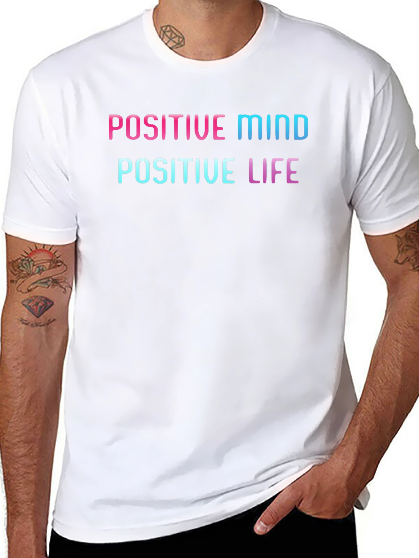 Positive Mind Positive Life Graphic Tee