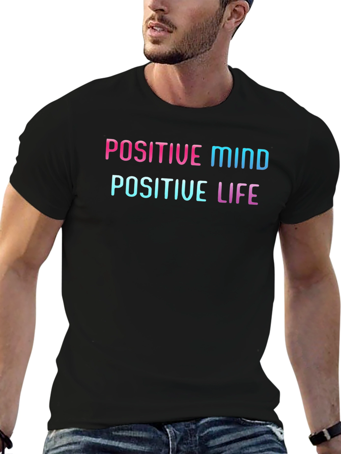 Positive Mind Positive Life Graphic Tee