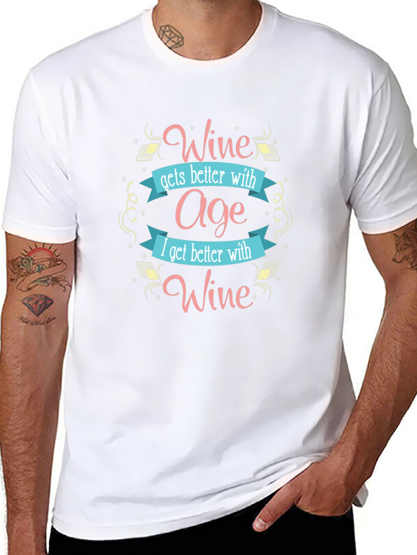 Wine Gets Better with Age Graphic Tee
