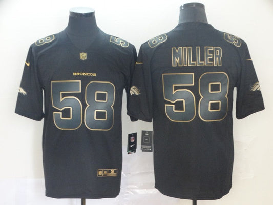 Men's Denver Broncos #58 Von Miller Black Game Player Jerseys