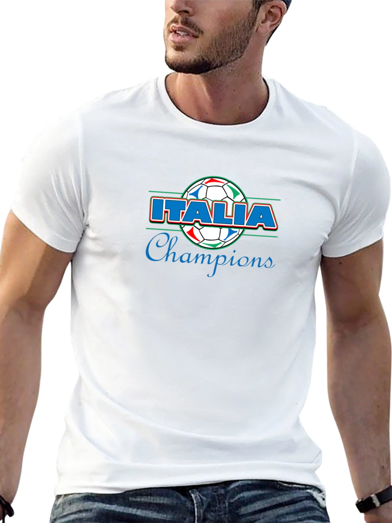 Italia Champions T-Shirt Soccer Italian Pride Tee