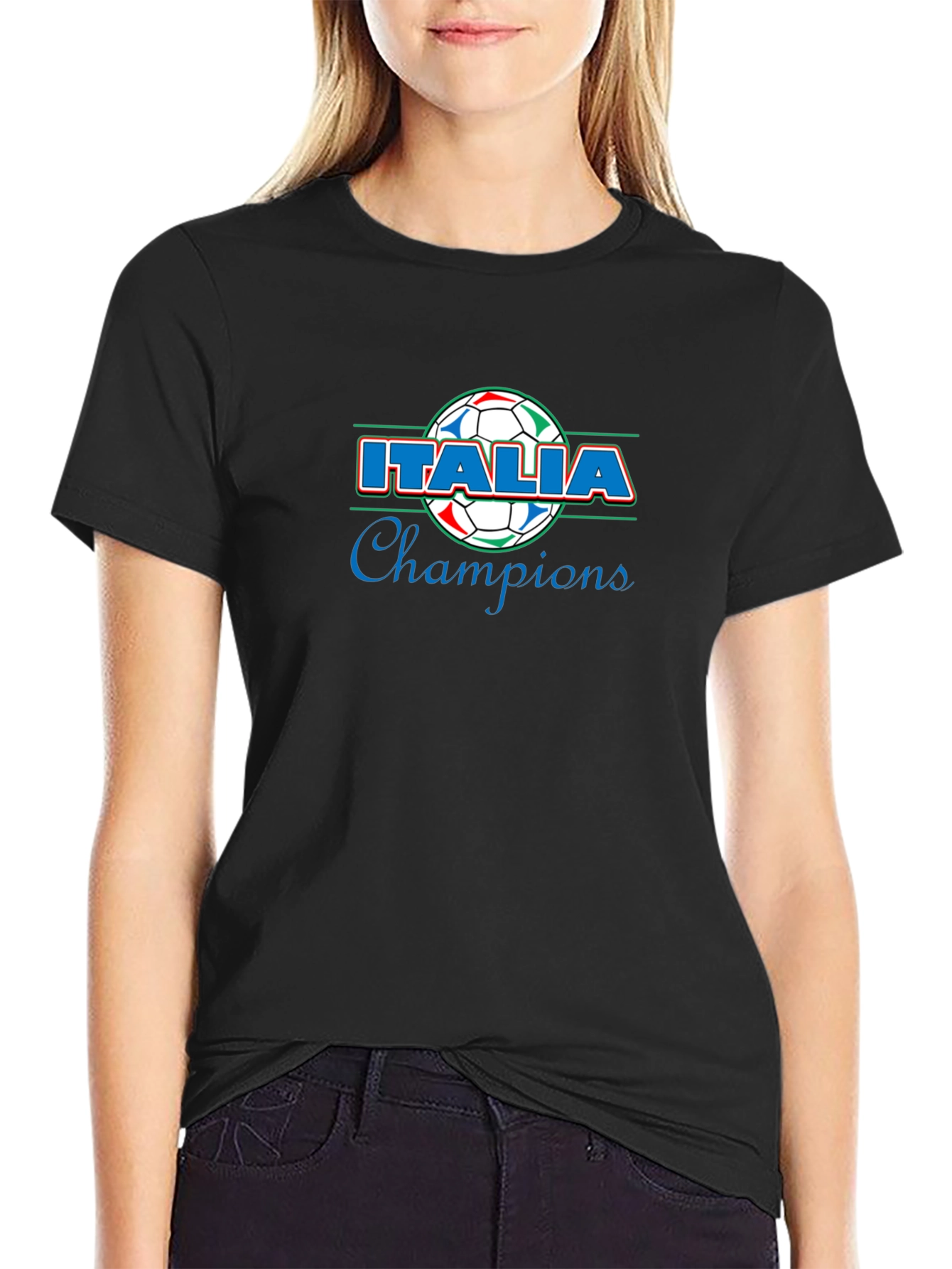 Italia Champions T-Shirt Soccer Italian Pride Tee