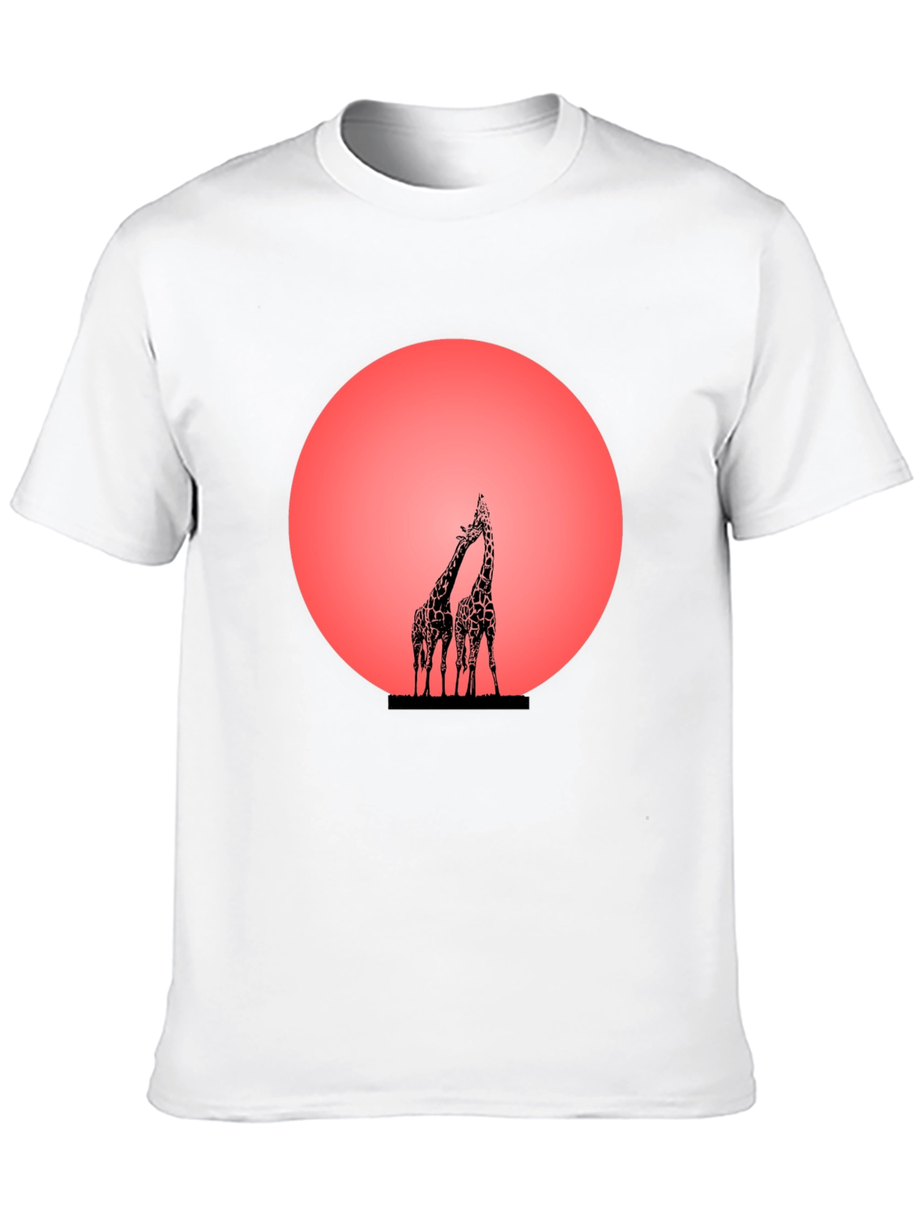 Giraffe Sunset Graphic Tee