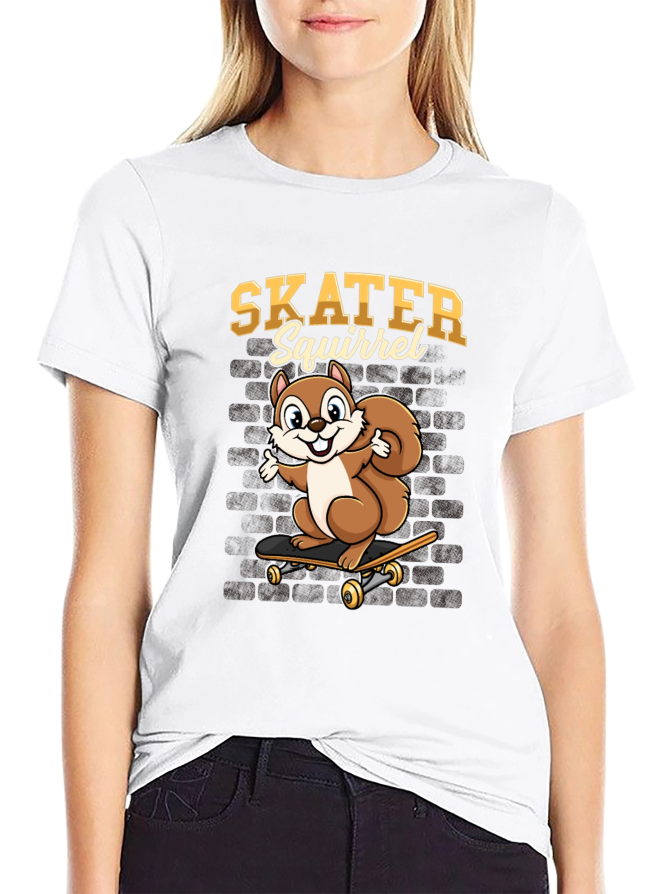 Skater Squirrel Graphic Tee