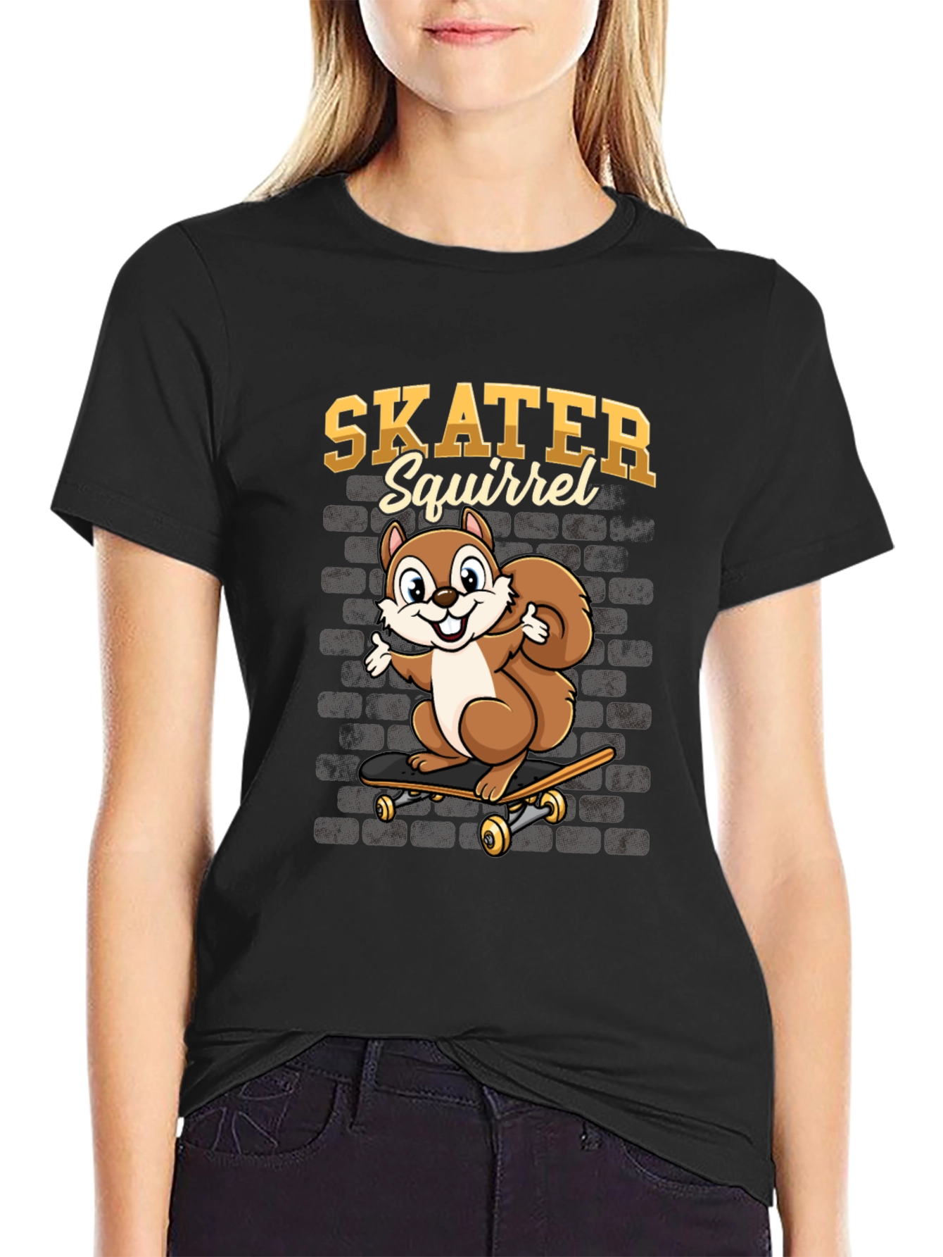 Skater Squirrel Graphic Tee