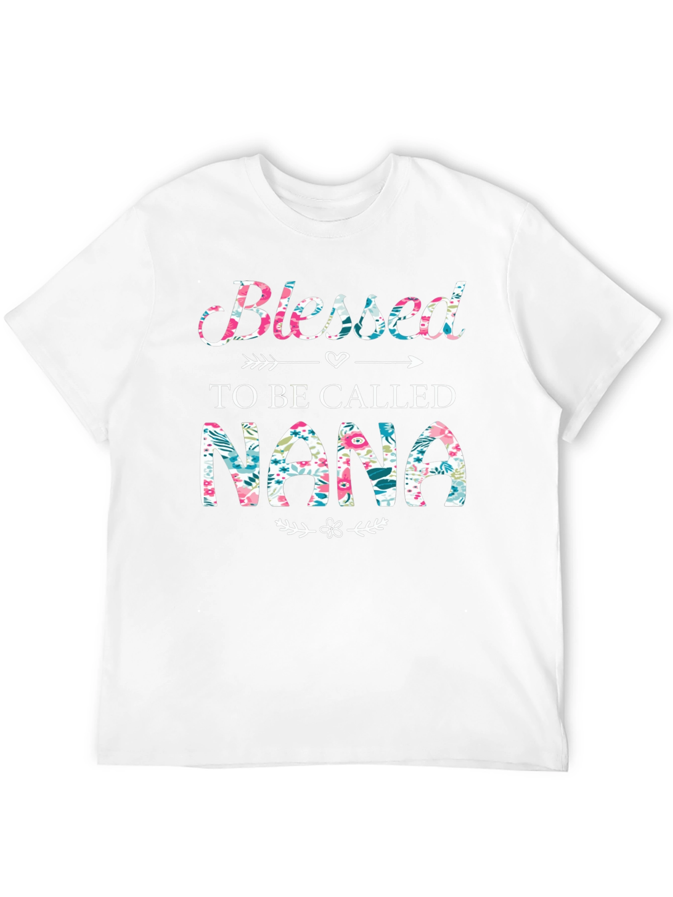Blessed to Be Called Nana Floral Graphic Tee