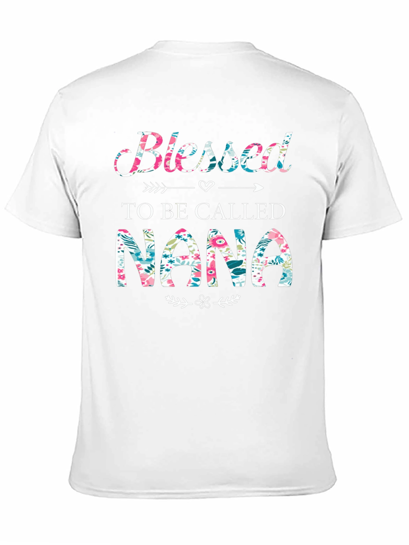Blessed to Be Called Nana Floral Graphic Tee