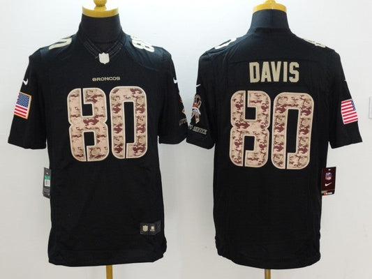 Men's Denver Broncos Julius Thomas #80 Black Game Player Jerseys